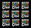 © aftabul2001 - 1st Grade Crew Back To School T shirt Design Bundle, Quotes about Back To School, Back To School T shirt, Back To School typography T shirt design Collection