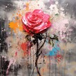 canvas print picture - rose