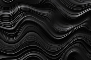 background seamless minimal black abstract glossy soft waves background texture elegant wavy carved marble luxury wallpaper pattern tileable subtle dark grey presentation or display b generative ai