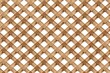wallpaper for seamless diamond grid wood lattice texture isolated on transparent background tileable light brown redwood pine or oak trellis of woven diagonal boards wooden fence planks  generative ai