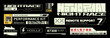 Cyberpunk decals, stickers, labels in futuristic style. Inscriptions, symbols. Japanese hieroglyphs for keyless entry, sensitive electronic devices. For printing on bags, gadgets, laptops, phone cases