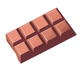 Sticker - Dark chocolate bar , a gourmet dessert