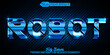 © Anka Design - Cartoon Blue Metallic Robot Vector Editable Text Effect Template