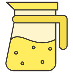 Poster - illustration of a juice mug