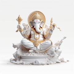 Ganesh Chaturthi, Invitation, Happiness, Ganesha, God .Ai Generated