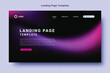 © Nustian Degraf - modern landing page template design, violet color gradation abstract fluid style background vector
