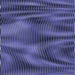 Calm linear texture with moire optical illusion wavy forms in blue tones. Modern background for web design, business card, mobile apps, poster, site banner, package.