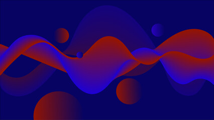 White and red modern abstract wide banner with geometric shapes. Dark blue and white abstract background. Vector illustration