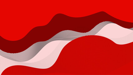 red modern abstract wide banner with geometric shapes. Dark blue and white abstract background. Vector illustration
