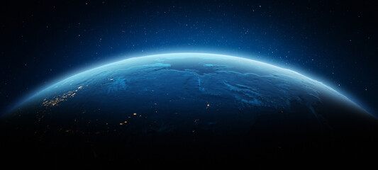 Wall Mural - far east, siberia city lights