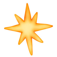gold star for jesus born night clipart.