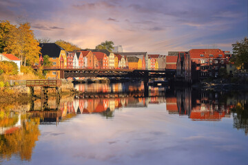 Wall Mural - The Old Bridge ( Den Gamle Bybru), Trondheim