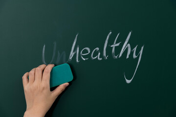 Change unhealthy to health on blackboard