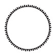© TukTuk Design - Circle frame round border design shape icon for decorative vintage doodle element for design in vector illustration