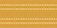 Ethnic Abstract Ikat Art. Seamless Pattern In Tribal, Folk Embroidery, And Mexican Style. Aztec Geometric Art Ornament Print. Design For Carpet, Wallpaper, Clothing, Wrapping, Fabric, Cover, Textile.