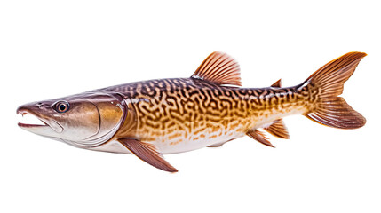 sturgeon fish isolated on transparent background