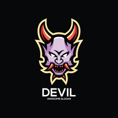 Wall Mural - devil esport mascot logo desin illustration