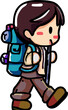 © pisut - Hiking png graphic clipart design