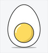 Simple Boiled Egg Vector