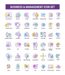 © MdWasim - The Business and Management Outline colorful Icon Collection. Thin Line Set contains such Icons as strategy, report, support, review, award, team, solution, mission, vision, and more.