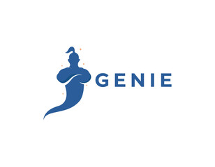 Simple Clean Genie Logo Design Template