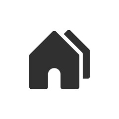 Poster - Minimal modern home, homepage, base, main page, house push button icon emblem symbol, sign. 3d blue home icon. Mobile app icons. Device UI UX mockup. Isolated vector elements.