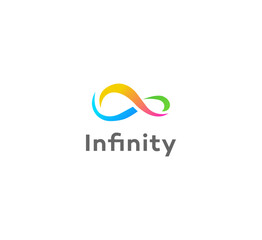 infinity logo design vector template