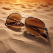 Sunglasses in the beach