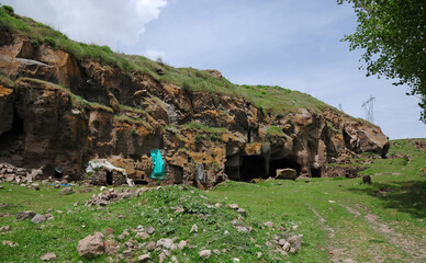 Historical Ahlat old settlement in Bitlis, Turkey.