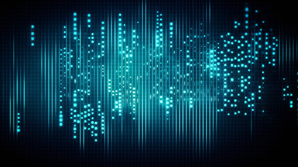 Binary code background technology created with generative AI tools