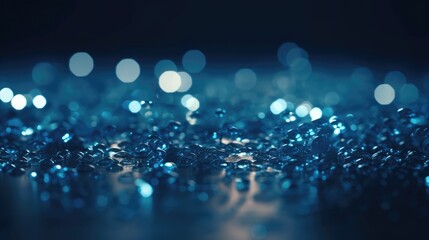 Glitter bokeh background. Generative AI