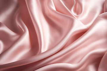 soft pink silk fabric background Generative AI