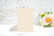© millefloreimages - 4x6 enclosure card, greeting card, party invitation and envelope. Wedding, baby shower, birthday, mother's day stationery product mockup. Shabby chic, modern farmhouse styling.