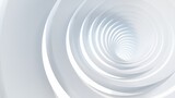 Fototapeta Perspektywa 3d - Abstract architecture background white round tunnel 3d render