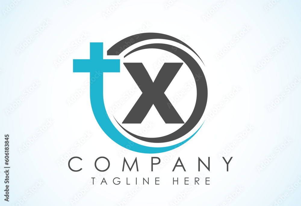 English alphabet X with church logo sign. Christian sign symbols. The ...
