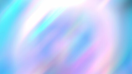 Wall Mural - A holographic rainbow iridescent soft blue purple pink teal colors streaks gradient, blurry abstract pastel background