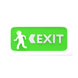 © piechocolate - 3d minimal exit sign symbol