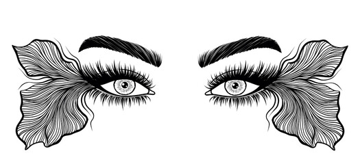 Sticker - Surreal female eyes