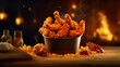 chicken bucket and fries. Generative AI