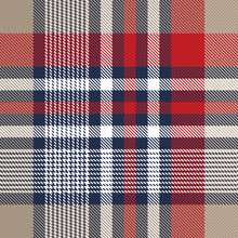 Seamless Red Checks Pattern On Green Background 