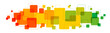 Juneteenth theme green, yellow and red vector banner