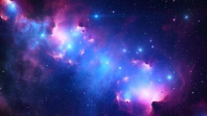Wall Mural - Beautiful big nebula in deep space