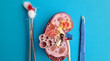 Surgery of adrenal glands and anatomy of kidney