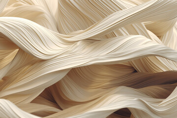 Poster - An abstract illustration of wind gusts creating abstract patterns and shapes, symbolizing the invisible force and movement of wind. Generative AI technology.