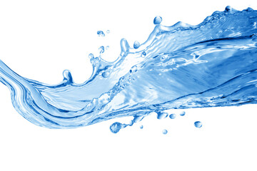 Wall Mural - water, water splash isolated on white background, beautiful splashes a clean water