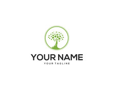 Modern And Simple Ecological Tree Based Logo Design For Group, Investment, Insurance, And Banking Industry.