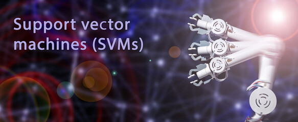 Wall Mural - support vector machines (svms) a type of supervised learning algorithm that can be used for classifi
