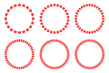 Wall Mural - Collection of decorative circular frames or outlines