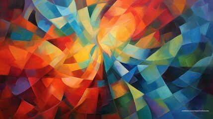 Sticker - modern abstract colorful background wallpaper design. ai generative.
