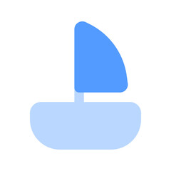 Sticker - sailboat duotone icon